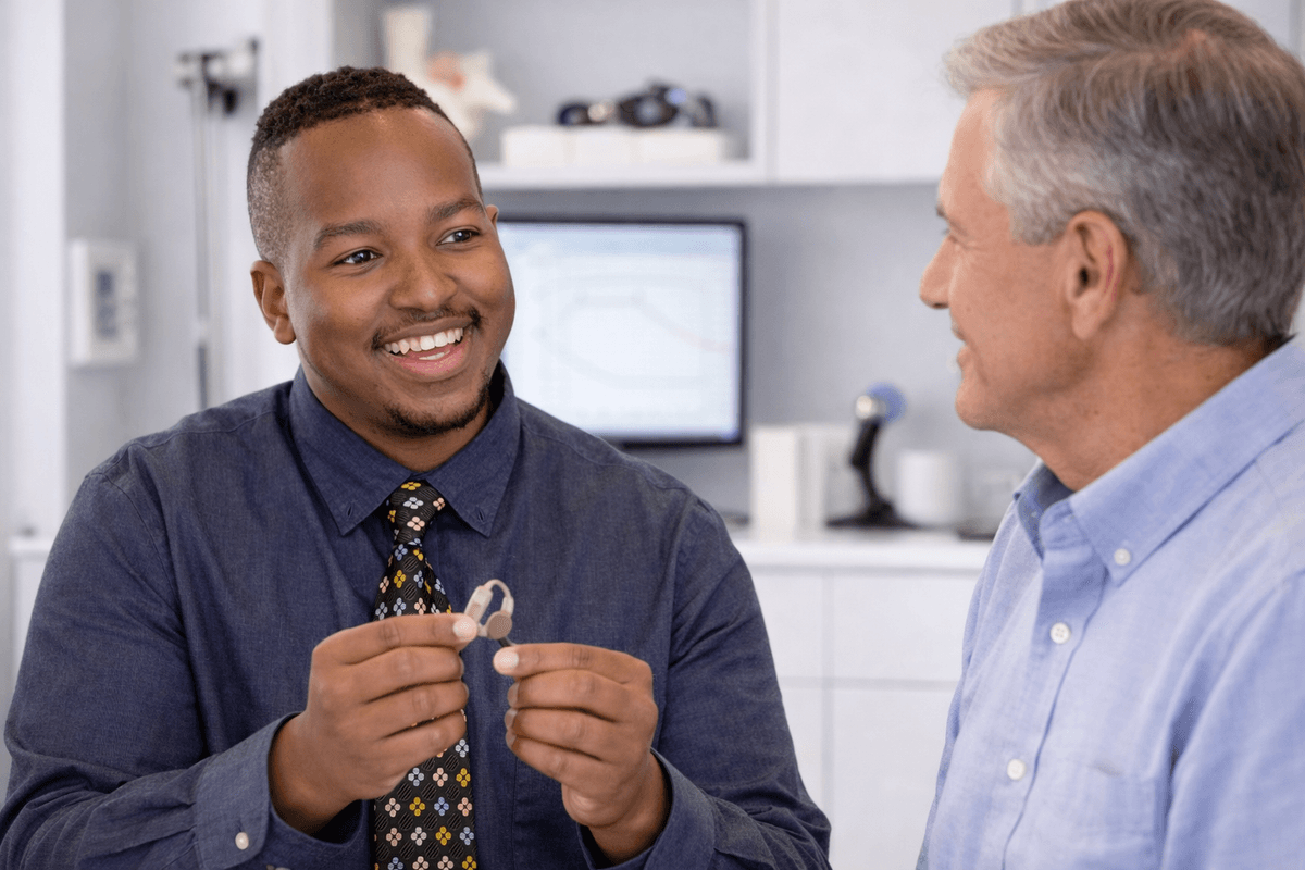 Dr. O'Neal consulting with a patient